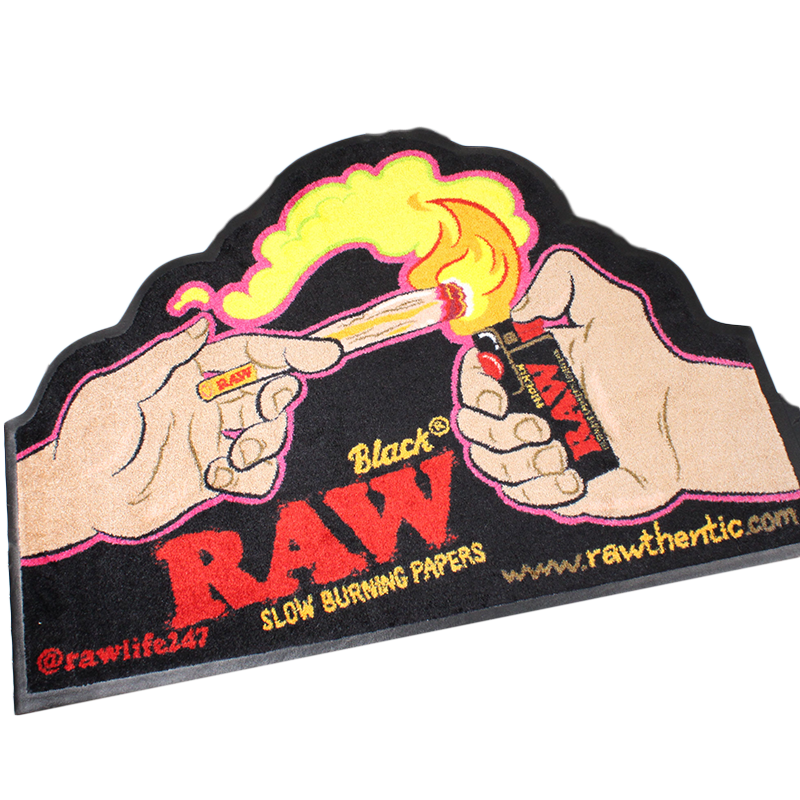 RAW Black LIT Door Mat product image